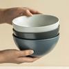 Chinesisches mattes Keramikgeschirr Reisschale Wortreiche Pulverschale Haushalt Große Reisschale Obstsalatschale Keramikschale Charge