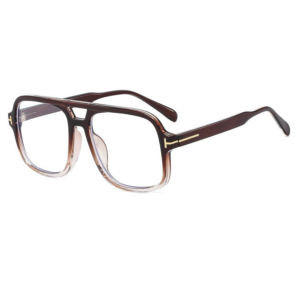 Óculos de Sol Aviador High-End Retrô com Barra em T e Dupla Ponte Anti-UV para Esportes ao Ar Livre