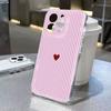 Phone Case for Samsung Galaxy S26 S25 Ultra S24 Plus A56 A16 A15 A36 A54 A55 A35 S21 S23 FE S22 Pastel Striped Heart Clear Cover