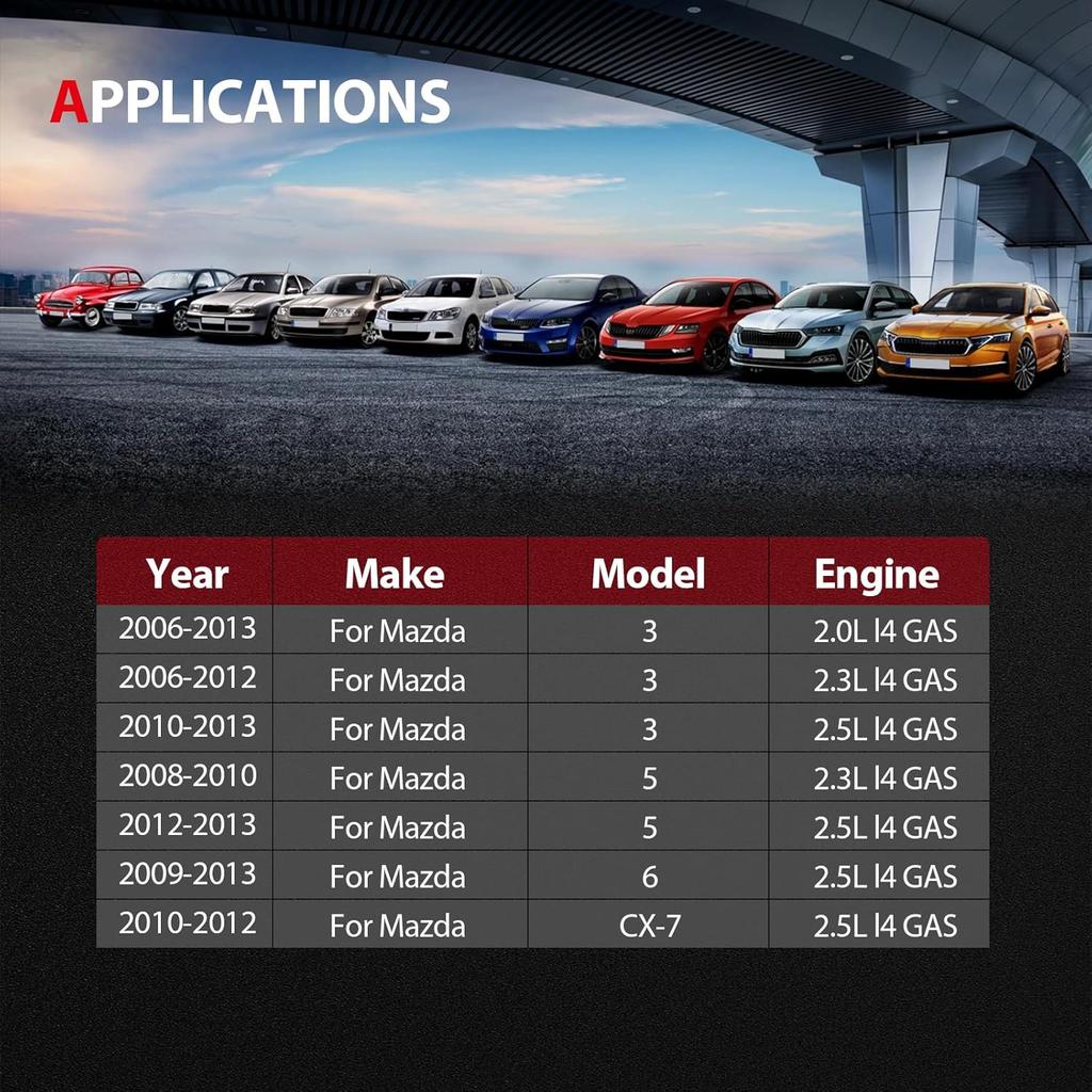 Cciyu LF941517Z Motorkühlmittel-Thermostatgehäuse Wasserauslass-Thermostatgehäuse-Kit Ersatz passend für Mazda 3 2006-2013, für Mazda 5 2008-2010