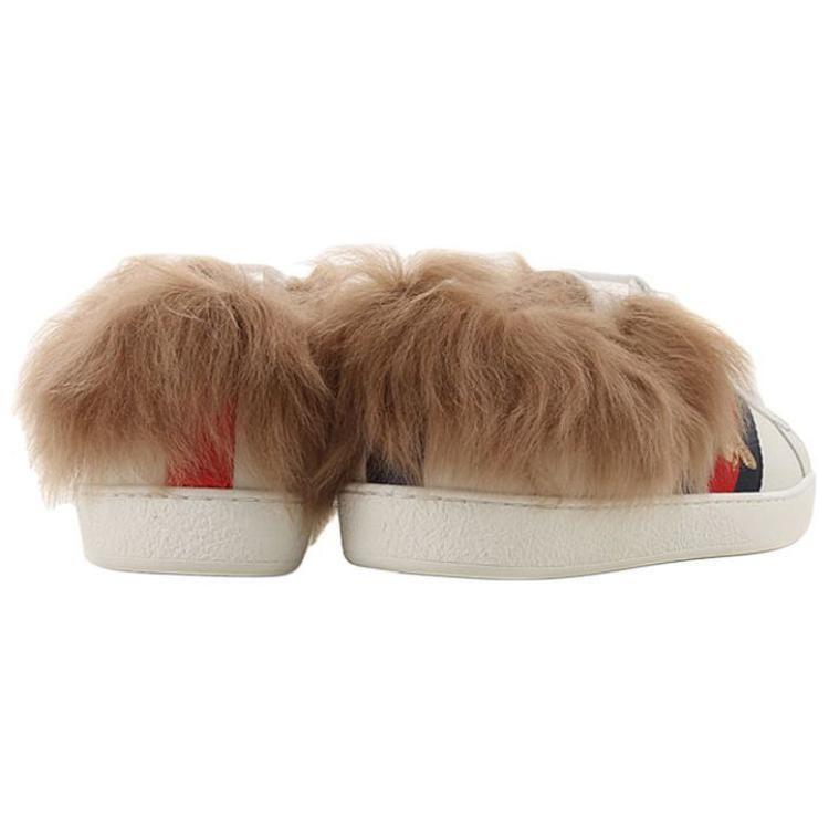 Gucci Wmns Ace Wool Embroidered 'Bee' 496093 0FI50 9096