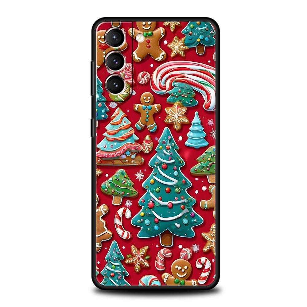 

New Year Christmas Phone Case for Samsung Galaxy S26 S25 S24 S23 S22 S20 S21 FE Ultra S25 Edge Plus 5G Soft TPU Cover Fundas Bag Samsung S25 Edge