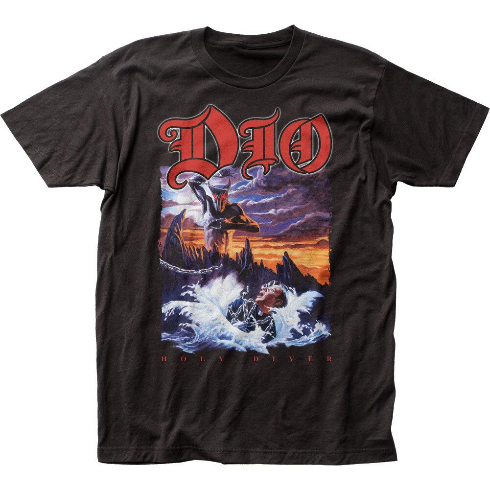 

26 DIO Holy Diver T Shirt Mens Licensed Rock N Roll Music Band Retro Tee New Black Unisex T-Shirt XXL