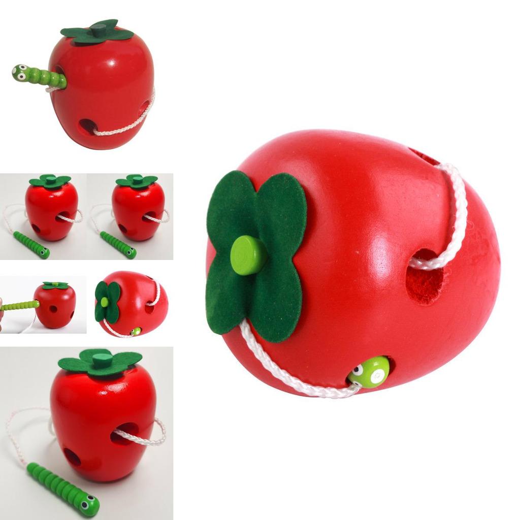 Wooden Threading Toy For Preschool Kids With Diy Fun For Early Education Learning