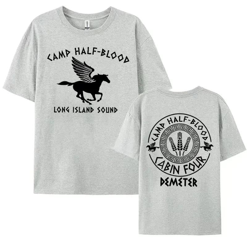 Camp Half Blood Graphics T Shirt Percy Jackson Long Island Sound Print T Shirts Unisex Unisex Harajuku Gothic T-shirt Y2k Streetwear