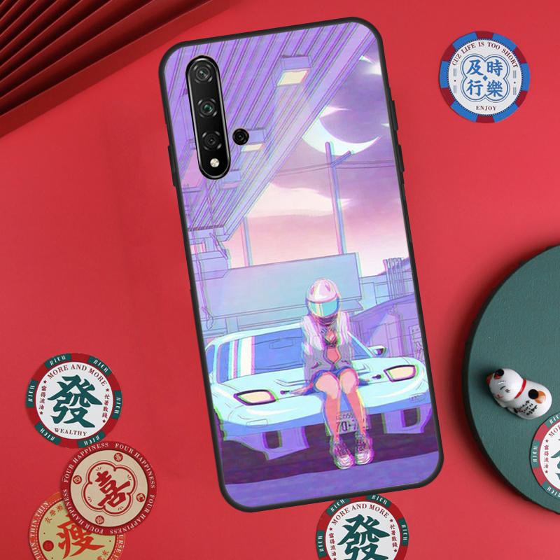 JDM Vaporwave Glitch Anime For Huawei Nova 5T 9 10 SE 7i 8i 11i 12i Y73 Y72 Y61 Y91 Y60 Y70 Y90 P20 P30 P40 Lite Case