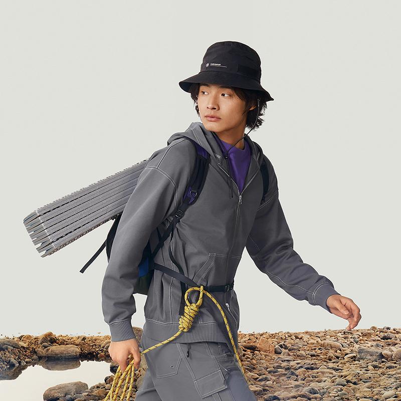 Li Ning CF Suo Solid Color Casual Sports Zip-Up Hoodie Loose Long Sleeve Jacket Unisex jackets AWDU807-2