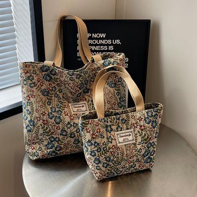 Duża pojemność płócienna torba Nowa modna i modna uniwersalna torebka na jedno ramię Ins Student Class Bag damska