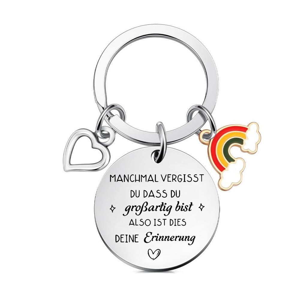 Thank You Gift for Colleagues Employees Farewell Gift Colleague Inspirational Keychain Inspirational Gift Keychain for Backpack Bag Pendant