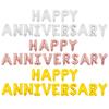 16 Inch Wedding Anniversary Happy Happy Anniversary Aluminum Film Balloon Set Decoration
