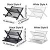 X-Type Foldable Drain Rack Large Capacity Dish Drying Rack Folding Bowl Draining Stand  Kitchen