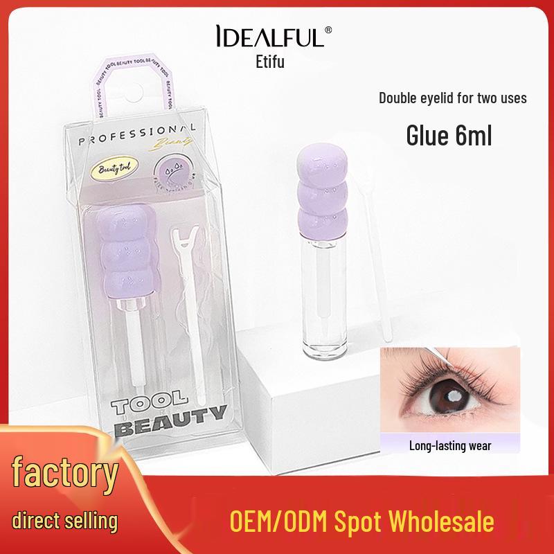 

Makeup Dual-Use Eyelid & Eyelash Glue 6ml - Natural, Long-Lasting Beauty Tool