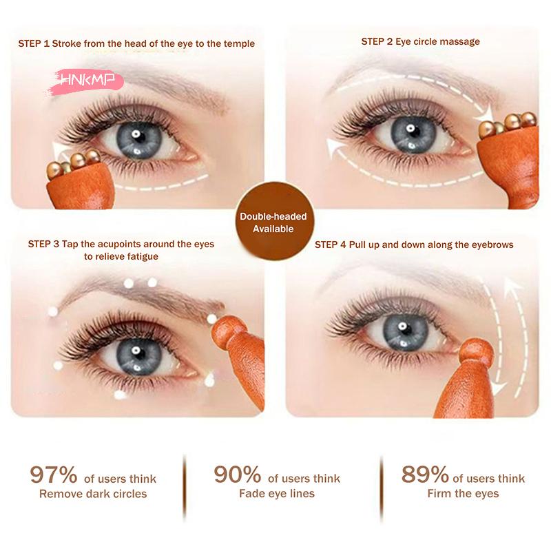 Sandalwood Lotus Seedpod Shape Gua Sha Facial Massage Tool Physiotherapy Massager for Face And Eye Skin Care