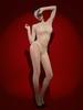 Women Oil Shiny Full Body Long Sleeve Glossy Jumpsuit Female Bodystockings Ultra-Thin Transparent Open Crotch Pantyhose Bodysuit