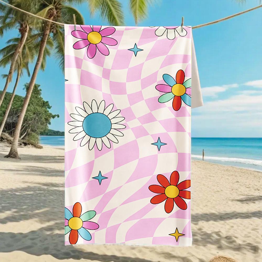 2026 Mermaid Tail Beach Towel Printed Towel Seaside Vacation Absorbent Beach Towel