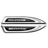 CSC1 2PCS 3D Metal Styling Car Body Fender Emblem Sticker For Mercedes Benz B/C/E/S Class A Class C200L GLC GLK Accessories