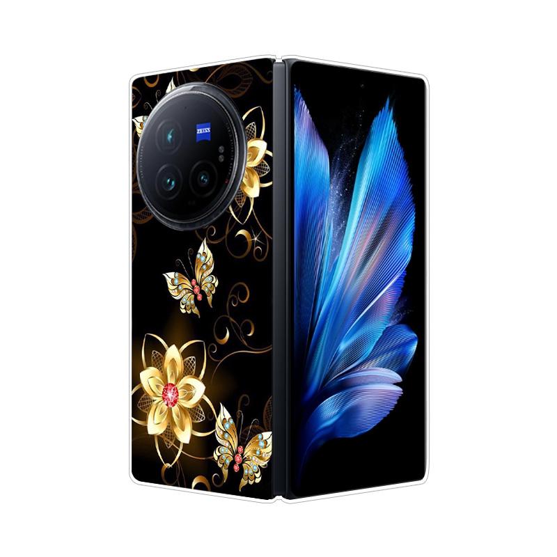 Per VIVO X Fold 3 Pro XFold 3 X Fold 2 Plus Custodia Cover Posteriore Rigida in PC Effetto Marmo Per Vivo X Fold3 Pro Fold2 Guscio Telefono Copertura Completa