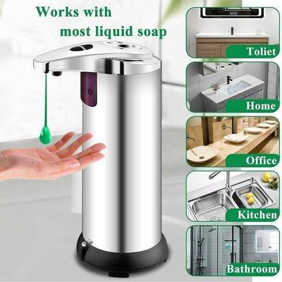 Stainless Steel Household Office  Handsfree Automatic IR Sensor Touchless Soap Liquid Dispenser