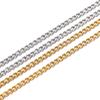 2Meters  2.9-4.6mm Stainless Steel Curb Cuban Chains Bulk for DIY Necklace Bracelet Anklet Jewelry Making Accessories Supplies