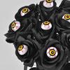 Halloween Flowers with Eyeball, Fake Bouquet Roses, Artificial Flowers with Stems for Halloween Vase Arrangements, Table Decorations