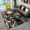 Classic H-Harleys Racing Moto Carpet Rug for Playroom Bedroom Living Room Sofa Home Decor,kid Game Area Rug Non-slip Floor Mat