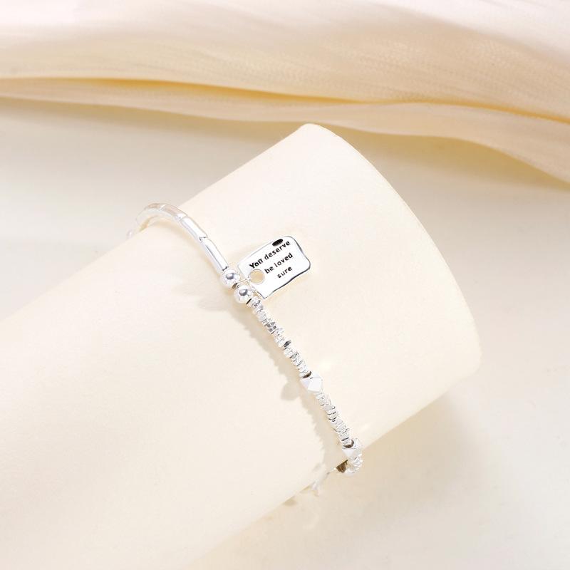 

Квадратный брендовый браслет с бамбуковым звеном, неправильной формы, женский модный браслет высокого класса, подарок для женщин