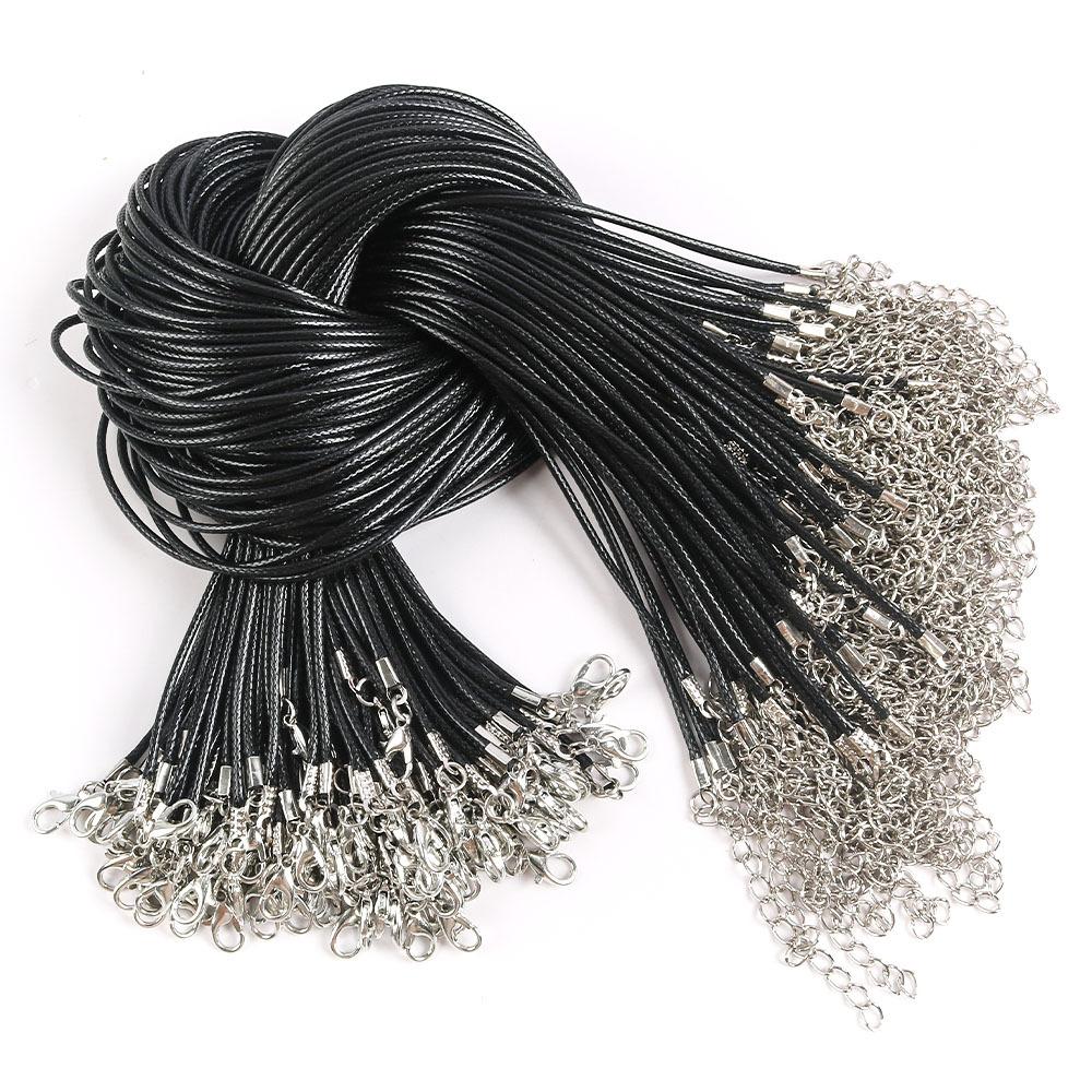 50Cm Wax Thread Necklace Rope Colored Wax Thread Rope Neck Chain Pendant Pendant Rope Braided Rope Pendant Rope
