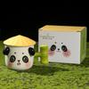 Panda Ceramic Cute Mug Office With Lid Water Cup Couple Afternoon Tea Coffee Cup Modern Home Breakfast Drink Set Girlfriend Gift