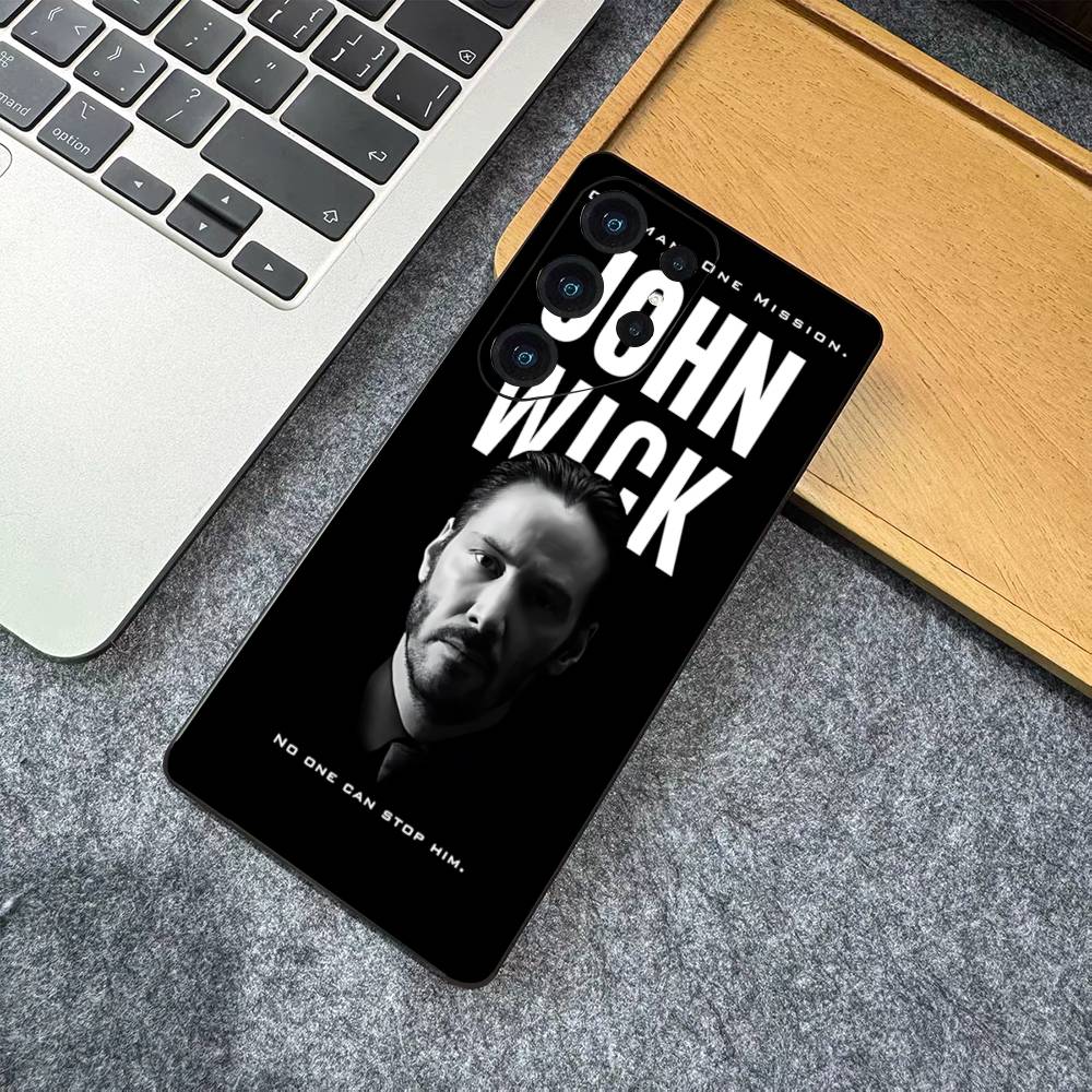 1pc Classic J-john Movie W-wick Phone Case For Samsung S 24 Fe 25 Ultra Plus 20 Lite 21 30 22 23 24 22 Ultra 5G Fundas Samsung S25