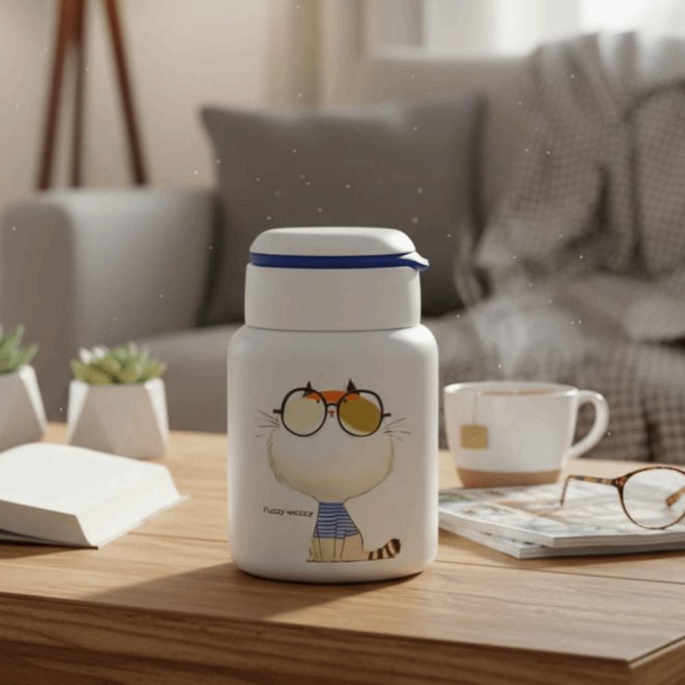 Stainless Steel Insulated Water Cup Cartoon Thermos Bottle Vacuum Thermal Cup  Travel