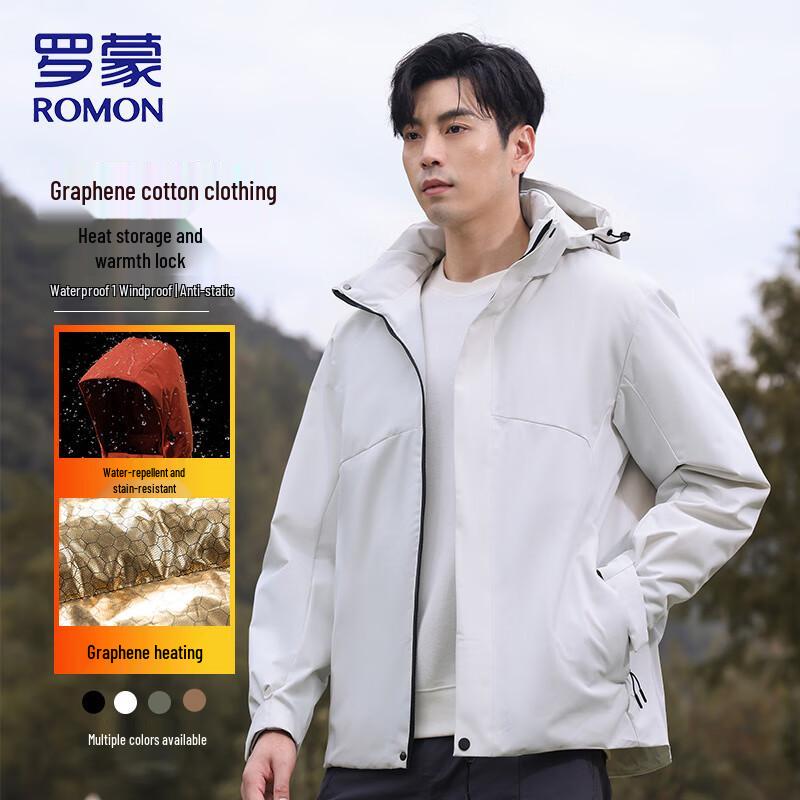 ROMON Men s Winter Graphene Hooded Padded Jacket XL