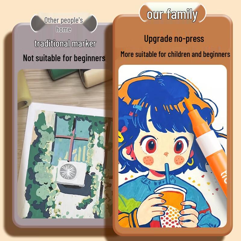 TRUECOLOR Washable Acrylic Marker Pen Set