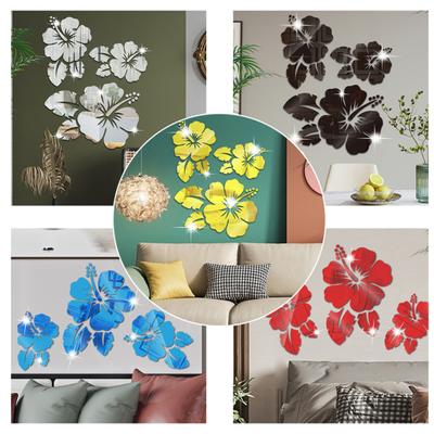 Schlafzimmeraufkleber, florale Aufkleber, abnehmbare DIY-Dekoration