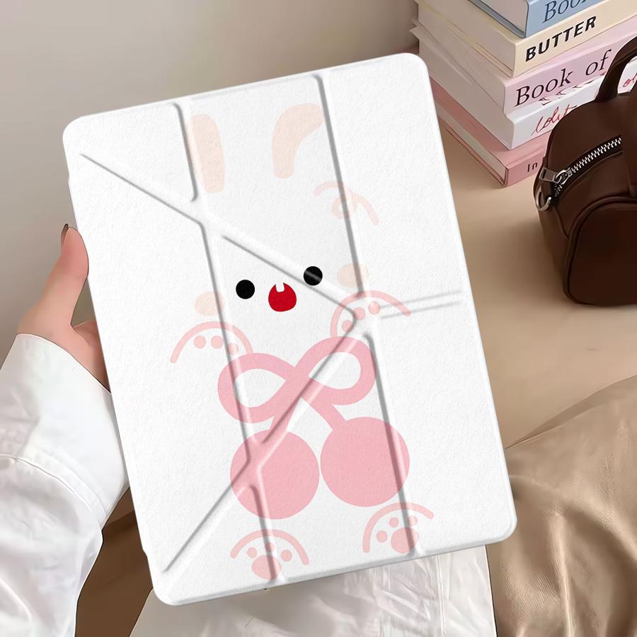 Tablet Case For iPad Air 4 5 M3 M2 1 2 M4 11inch Mini 6 7 Pro 2025 Pro 11th 10th 9th 8th 7th 12.9inch Holder Cover Rabbit
