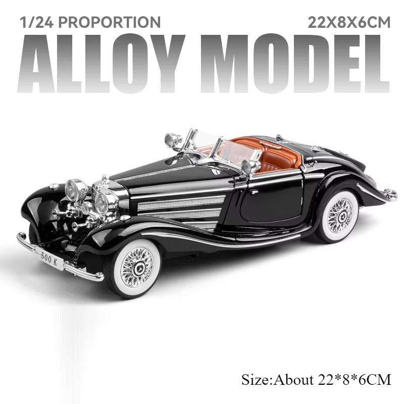 1:24 Phantom 500K Legierung Oldtimer Modell Diecast Spielzeug Ornament Türen Geöffnet Sound Licht Rückzieher Fahrzeuge Jungen Sammlerstücke Geschenk
