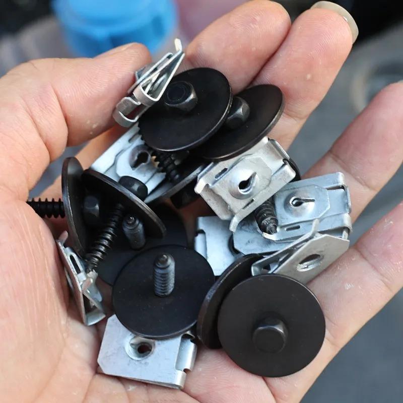 Screw and Self-Locking U-Nut Kit Auto Bumper Cover and Fender Liner Fender for BMW 07149126886 07146951655 Nut Bolt Accessories