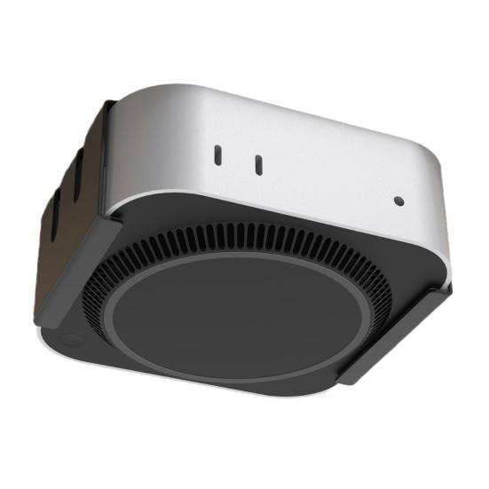 Mini Desktop Computer Metal Mount Heavy Duty Anti-Slip Behind Monitor Under-Desk Mini Computer Holder