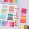 Translucent Sticky Strips 6Pcs/Set Assorted Color Index Tabs, Writable Repositionable Colorful Labels Morandi Colored Book Page Marker Residue-free
