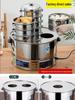 Commercial Three-Hole Steamer for Xiaolongbao, Dumplings, Buns, and Breakfast Shop Use