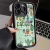 Cactus Pattern Phone Case for iPhone 16 17 Air 16E 15 Pro Max 14 Plus 13 12 Mini Capa Soft Shell Silicone Funda