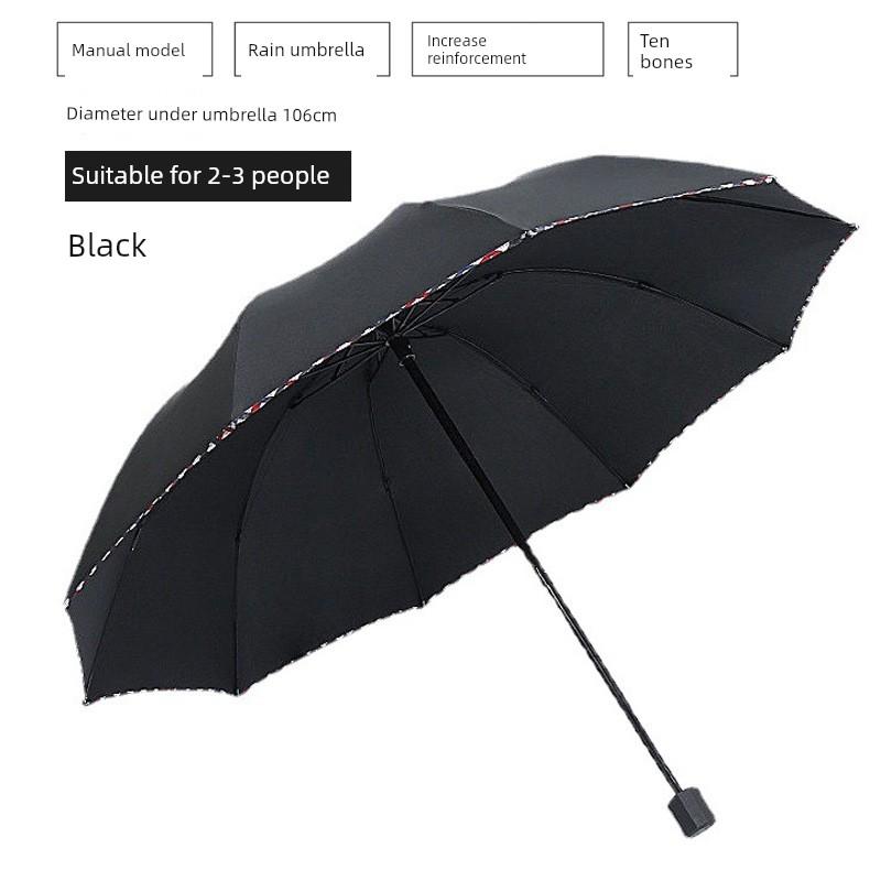 Fully Automatic Business Umbrella, 70% off Foldable, Large Double Umbrella with Ten Ribs, Windproof, Dual-Purpose for Sun and Rain, Suitable for