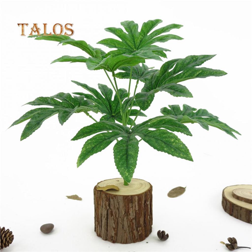 9 Frunze/1 Buc Planta Verde Artificiala Frunze Fatsia Simulare Bonsai Decor Home Decor