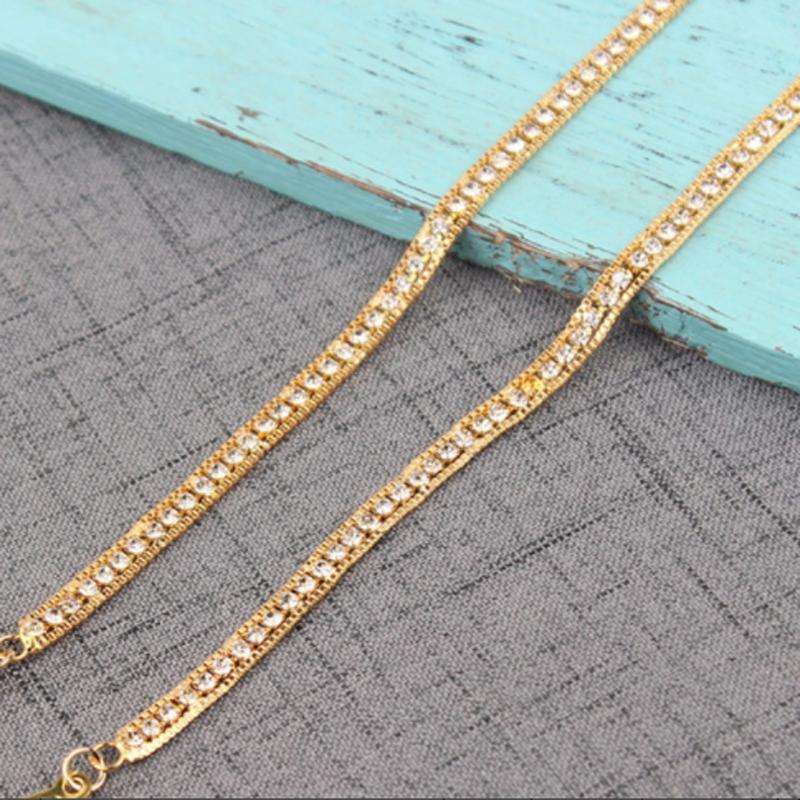 Accessories Adjustable Crystal Belt Gorgeous Prom Diamante Rhinestone Bra Strap Party Underwear