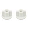 2 Piezas de Tuercas Fijas Inferiores de Tapa de Inodoro de Repuesto para Tornillos de 6MM Juego de Tuercas Traseras de Plástico para Reparación y Mantenimiento del Asiento del Inodoro