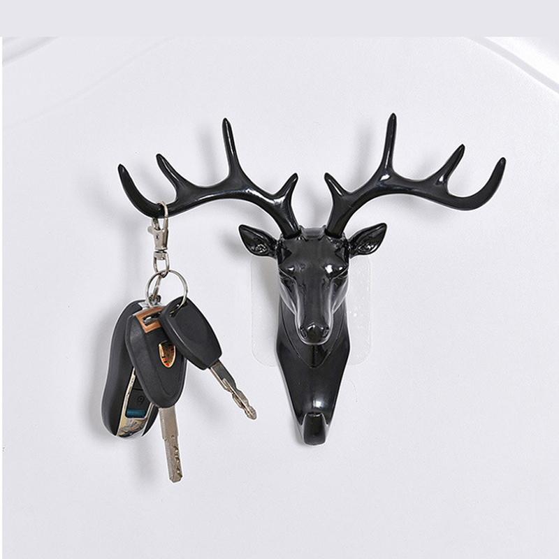 Wall Mounted Hooks Animal Head Rack Coat Caps Wall Hanger Horse Giraffe Elk Hooks Decor Accessories Personalized Hangers