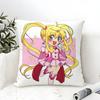Comic Anime M-Mermaid Melody Pichi Pichi 2 Pillow Case Cotton Linen Fabric Square Zipper Pillowcase Home Decorative Living Room