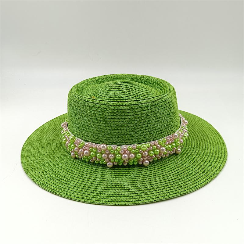 Chapeau Bob Lettres Été Dames Chapeau Bob Chapeau de Soleil Dames Chapeau de Paille Chapeau Fedora Européen Hommes et Femmes Chapeau Lettres 56-58cm