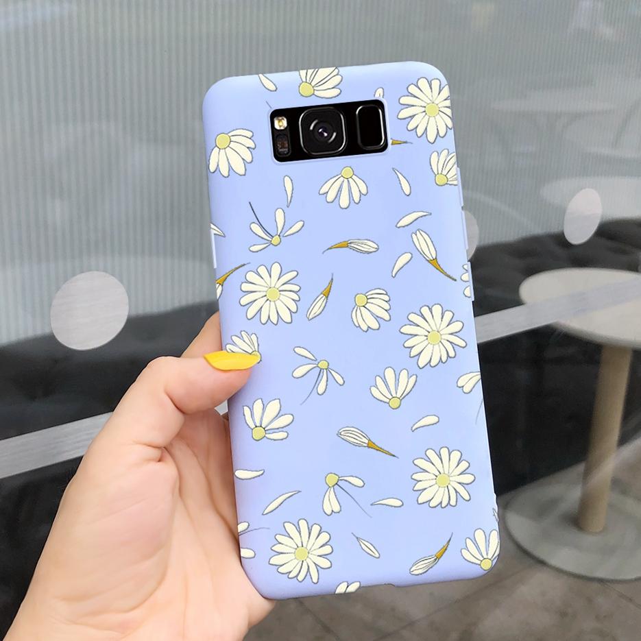 For Samsung Galaxy S8 Case Galaxy S8+ Cover Stylish Sunflower Pretty Girls Cover For Samsung S8 Plus GalaxyS8 S8+ Soft Bags Case