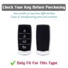 TPU Car Smart Key Case Cover for Hyundai Genesis G70 G80 G90 EQ900 4 Buttons Full Protection Key Fob Shell Protector Key Chains
