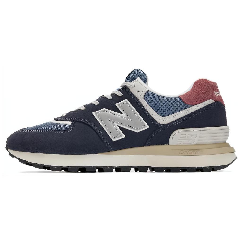 New Balance 574 Legacy Navy Grey Pink Unisex Sneakers Blue U574LGFN
